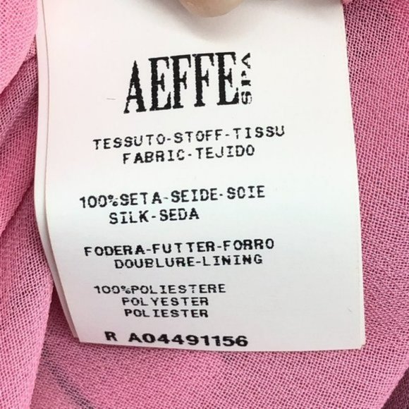 MOSCHINO Black and Pink V Neck Bones Prehistoric Print Silk Dress Cheap and Chic - Picture 6 of 7